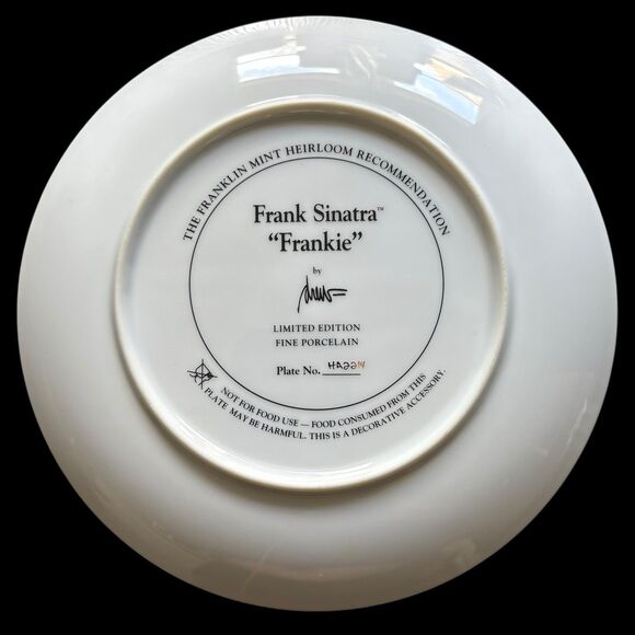 Franklin Mint Sinatra Collector Plates-Set of 4 Numbered Limited-Edition Vintage - Picture 9 of 13